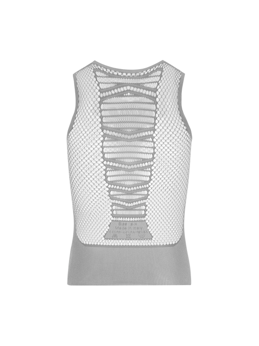 Q36.5 Camiseta Interior 0 Mesh Sin Mangas Gris