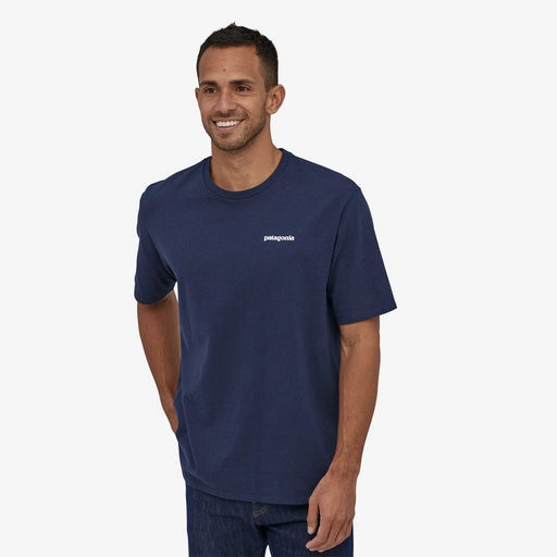 PATAGONIA Men's P-6 Logo Responsibili-Tee Classic Navy