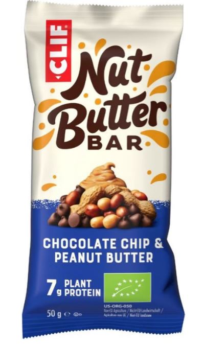 CLIFBAR Nut Butter Chocolate Chip and peanut butter