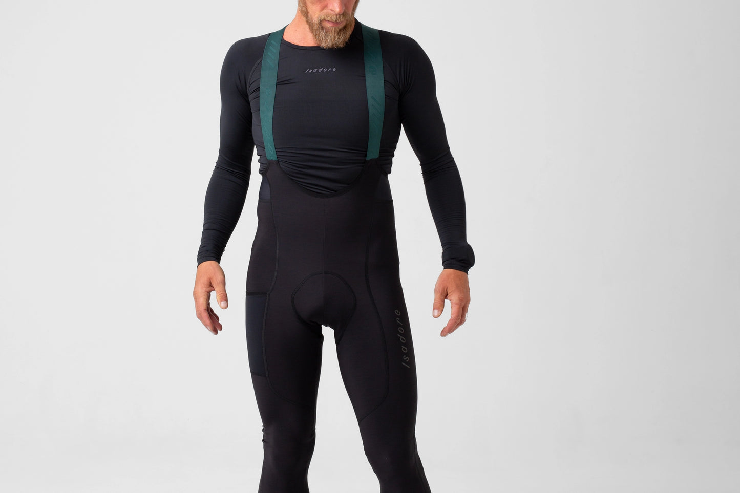 ISADORE SIGNATURE THERMAL TIGHTS Black/Green