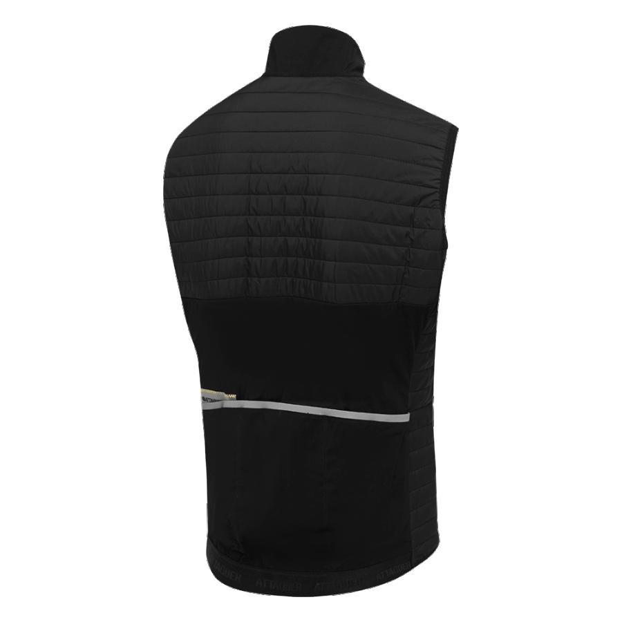 ATTAQUER All Day Quilted Gilet Black Negro