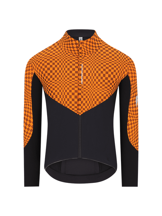 Q36.5 Dottore Hybrid Maillot Manga Larga Check Orange