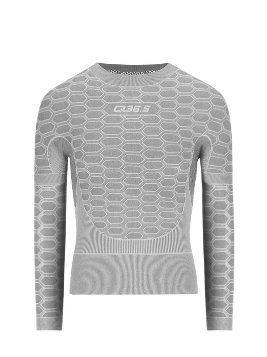 Q36.5 Camiseta Interior 3 Manga Gris Antracita