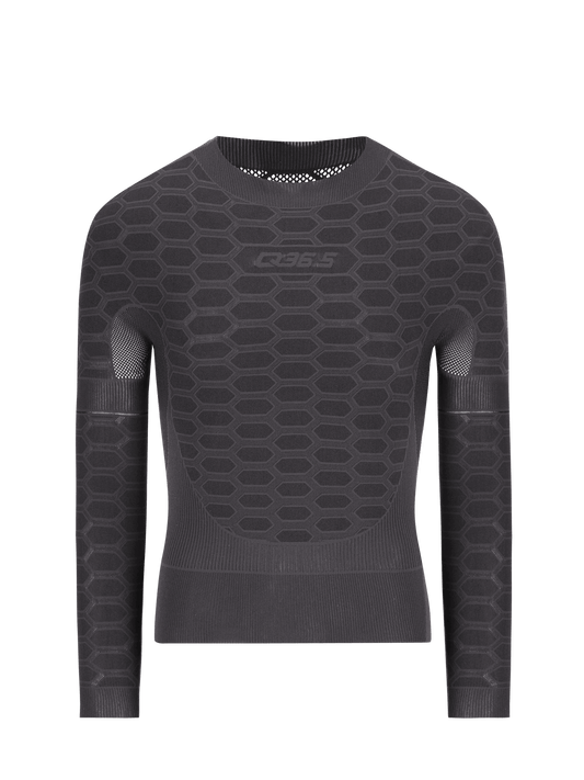 Q36.5 Camiseta Interior 3 Manga Gris Antracita