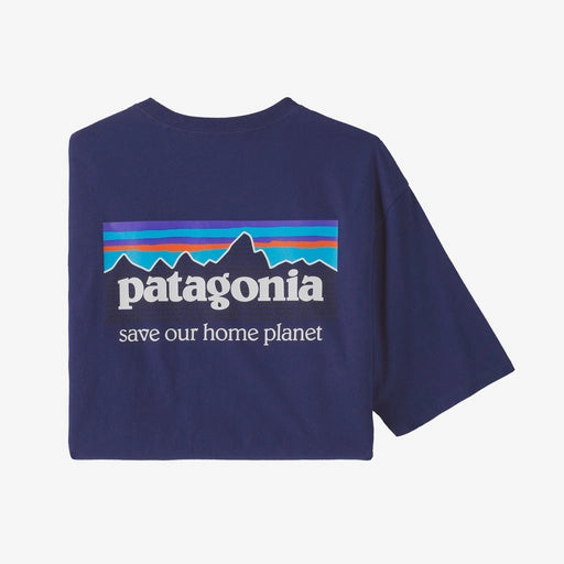 PATAGONIA Men's P-6 Mission Organic T-Shirt Blue