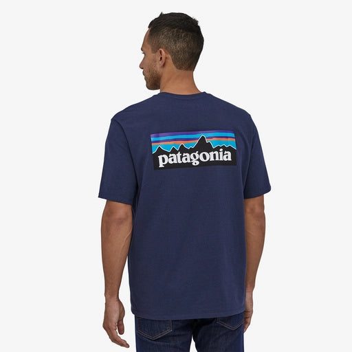 PATAGONIA Men's P-6 Logo Responsibili-Tee Classic Navy