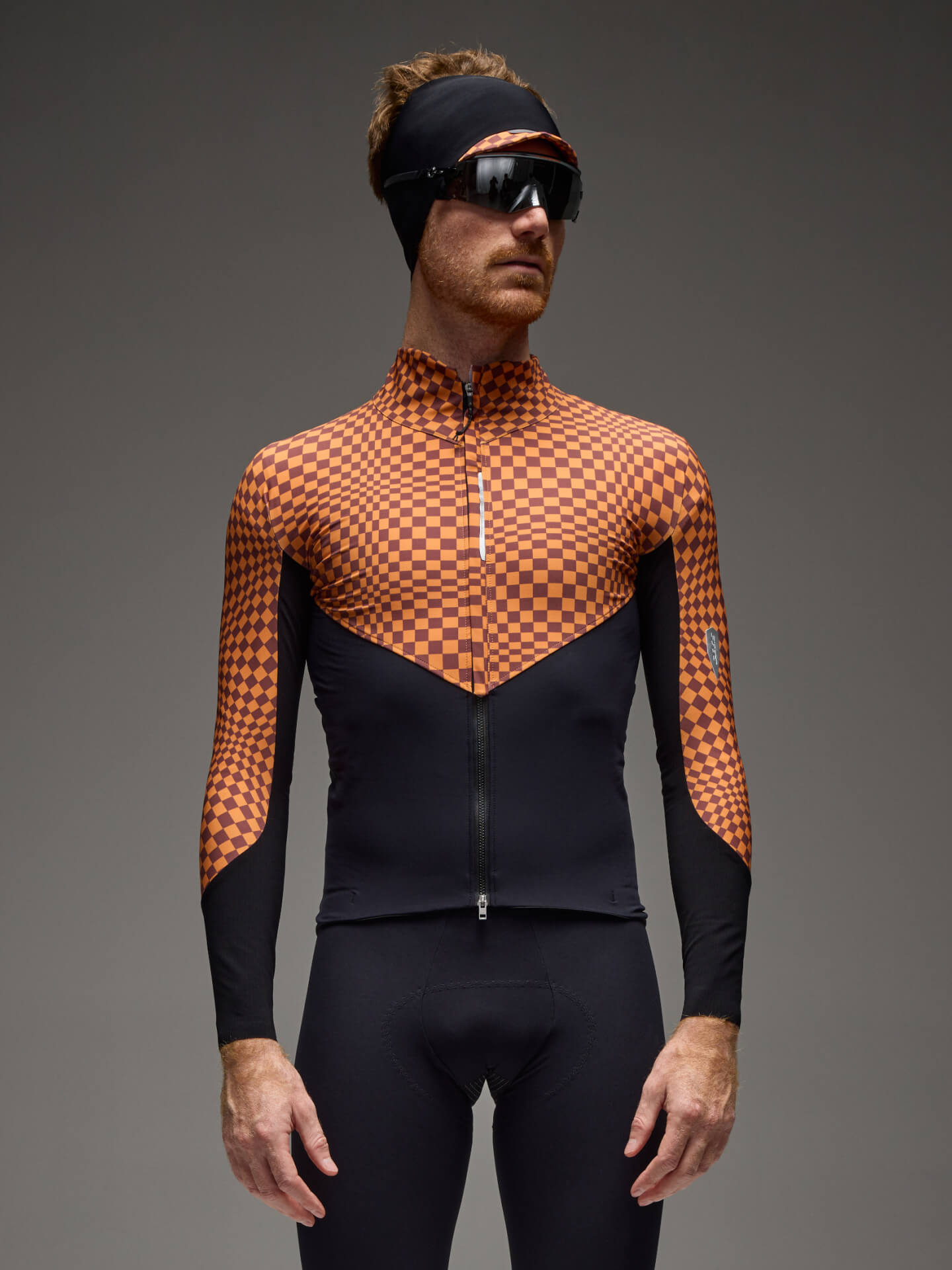 Q36.5 Dottore Hybrid Maillot Manga Larga Check Orange