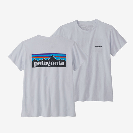 PATAGONIA Men's P-6 Logo Responsibili-Tee White